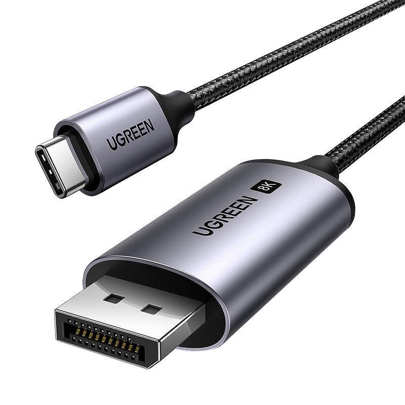 KABEL UGREEN CM556 USB-C DO DISPLAYPORT 8K 3M (CZARNY)