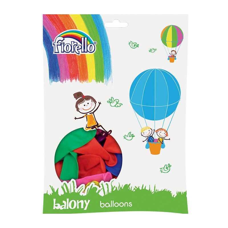 BALONY 10" FIORELLO 170-1673 PASTELOWY MIX KOLORÓW 100SZT