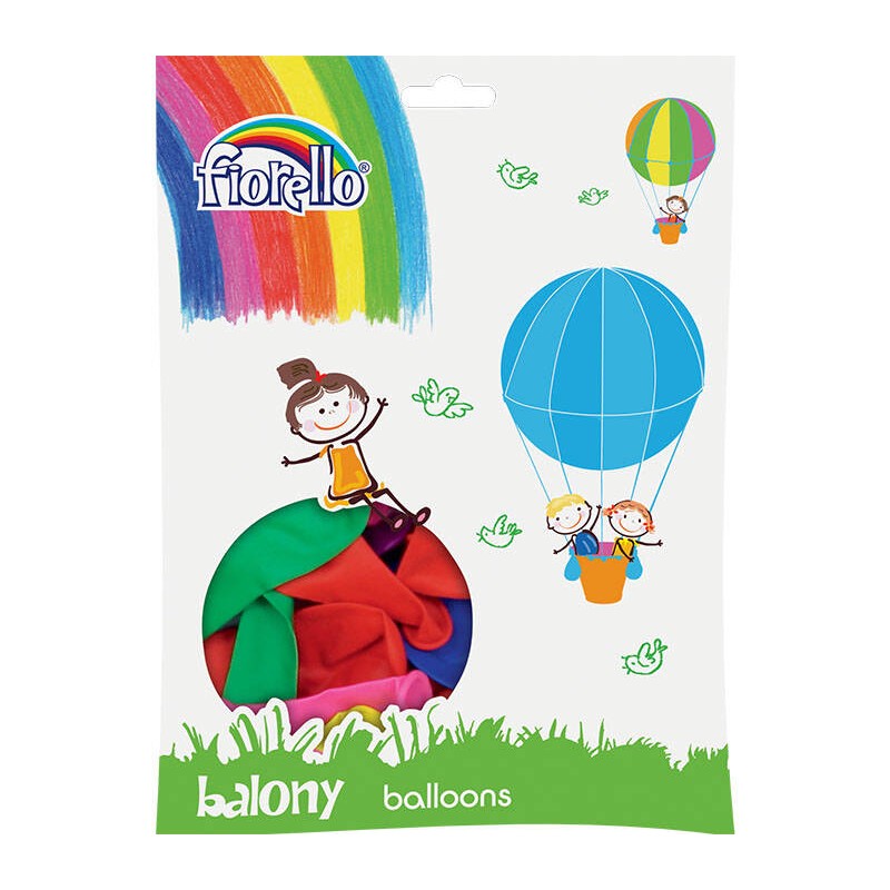 BALONY 12" FIORELLO 170-1681 PASTELOWY MIX KOLORÓW 100SZT