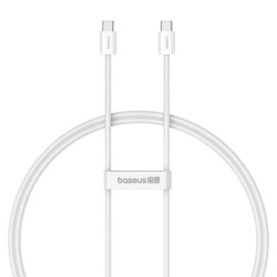 KABEL SZYBKIEGO ŁADOWANIA USB-C DO USB-C BASEUS SUPERIOR 2 100W 1M (BIAŁY)