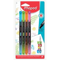 CIENKOPIS MAPED GRAPH PEPS DECO KOLORY FANCY 4 SZT BLISTER