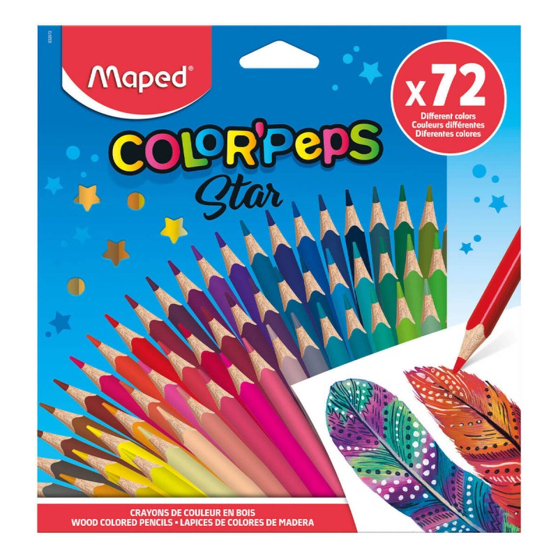 KREDKI MAPED COLORPEPS TRÓJKĄTNE 72 SZT