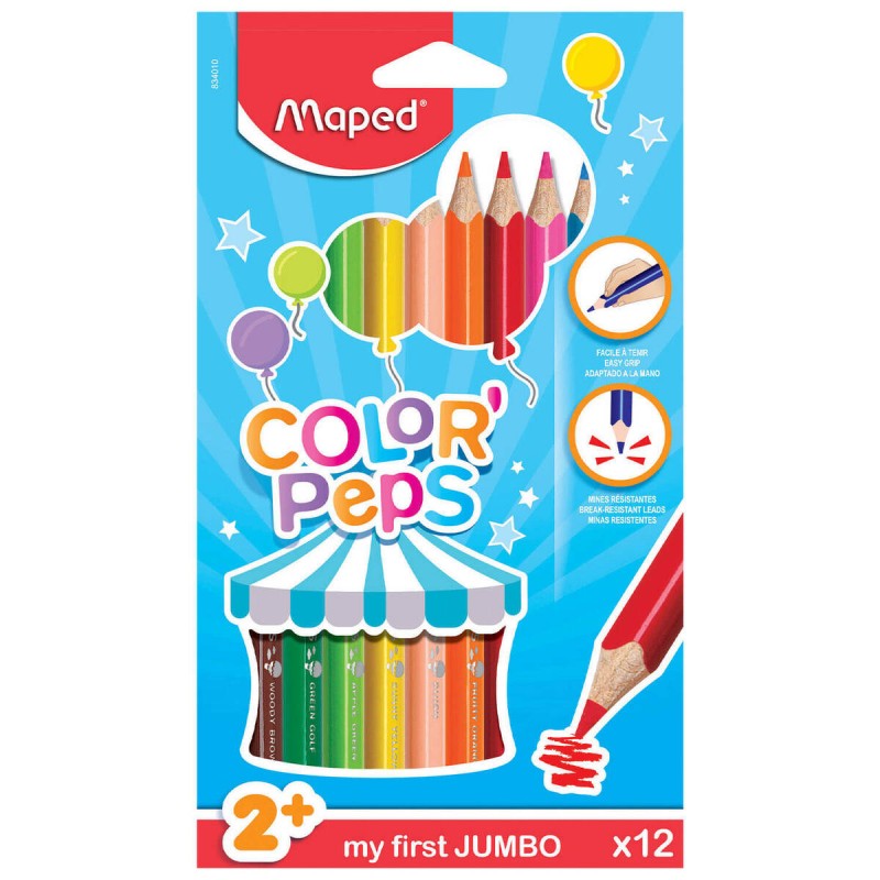 KREDKI MAPED JUMBO COLORPEPS EARLY AGE TRÓJKĄTNE 12 SZT