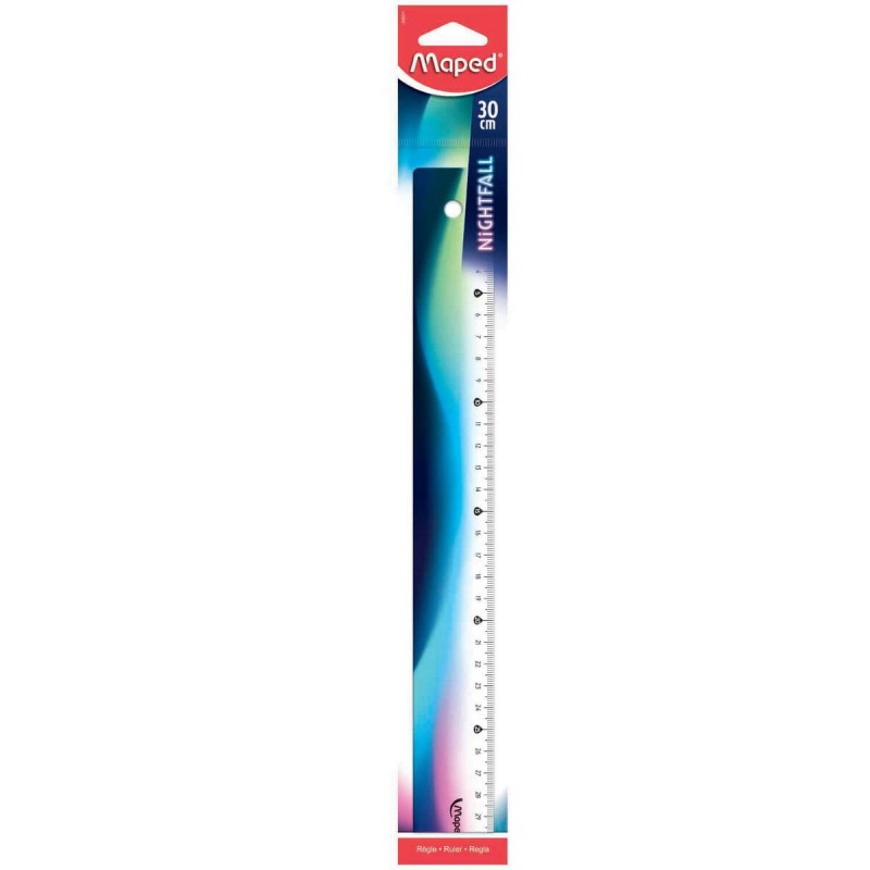 LINIJKA PLASTIKOWA 30CM MAPED NIGHTFALL 