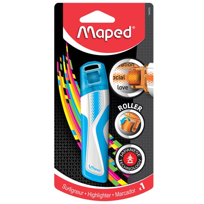 ZAKREŚLACZ MAPED ROLLER FLUO PEPS NIEBIESKI BLISTER