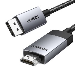 KABEL DISPLAYPORT DO HDMI UGREEN DP119, 4K 60HZ, 3M (CZARNY)