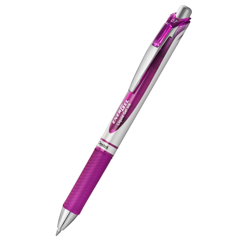 DŁUGOPIS KULKOWY PENTEL ENERGEL BL77-V4 MAGENTA 0.7