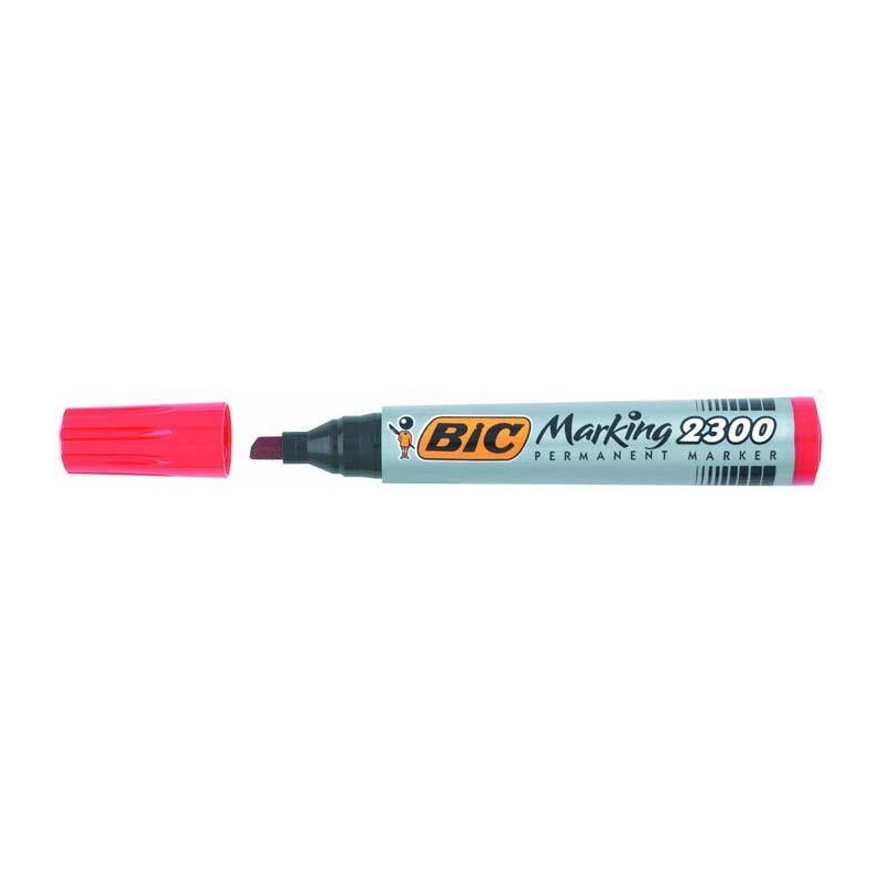 MARKER PERMANENTNY BIC MARKING 2300 ECOLUTIONS 8209243 CZERWONY ŚCIĘTA 3.7-5.5MM