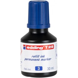 TUSZ DO MARKERÓW PERMANENTNY EDDING T 25 NIEBIESKI 30ML