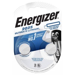 BATERIA LITOWA CR2025 ENERGIZER ULTIMATE LITHIUM COINS 2SZT