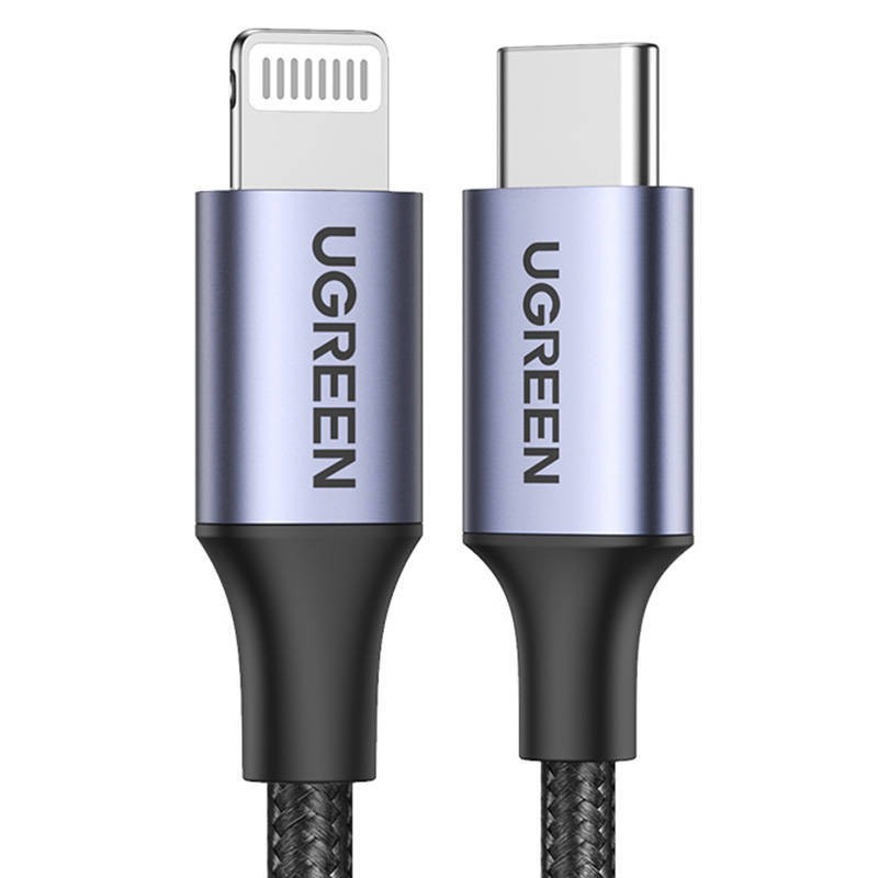 KABEL LIGHTNING DO USB-C UGREEN PD 3A US304, 1.5M (CZARNY)