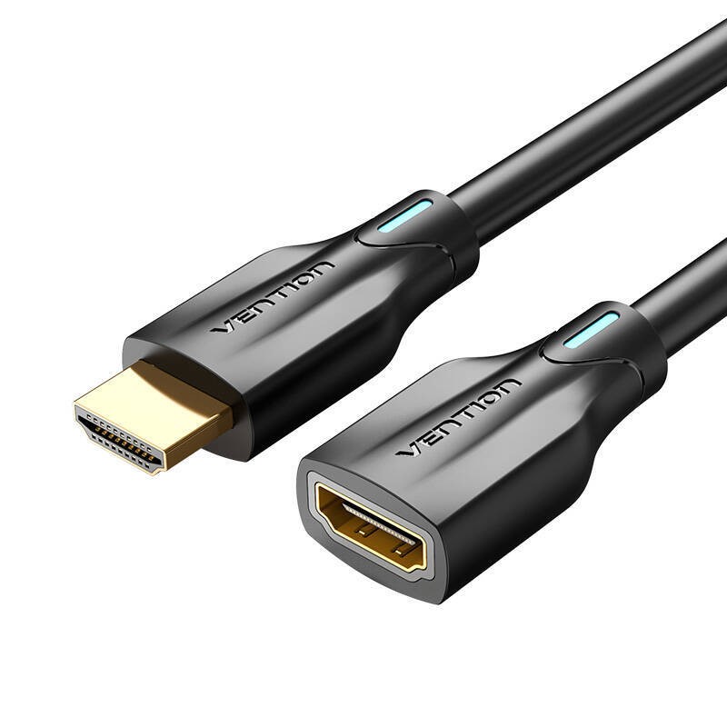 KABEL PRZEDŁUŻAJĄCY HDMI 2.1 VENTION AHBBF, 1M, 8K 60HZ/ 4K 120HZ CZARNY