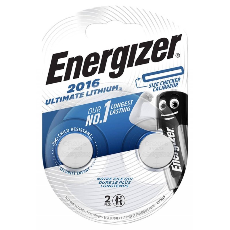 BATERIA LITOWA CR2016 ENERGIZER ULTIMATE LITHIUM COINS 2SZT