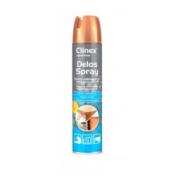 SPRAY DO PIELĘGNACJI I CZYSZCZENIA MEBLI DREWNIANYCH CLINEX DELOS SHINE 300ML