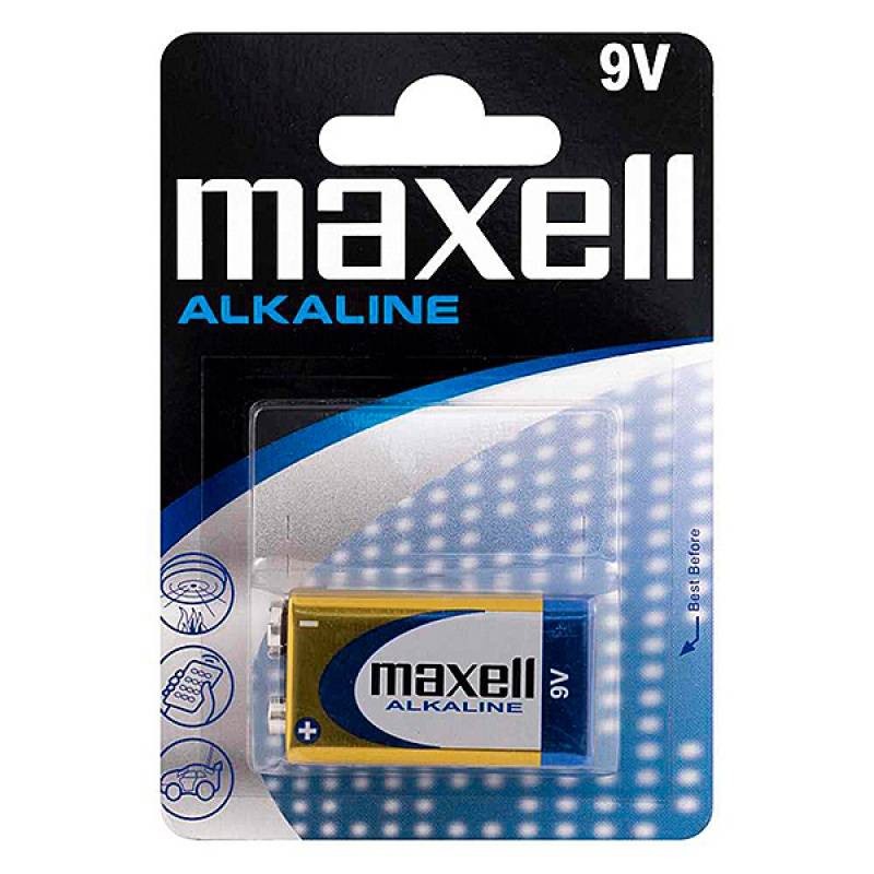 BATERIA ALKALICZNA 9V, 6LR61 MAXELL 1SZT