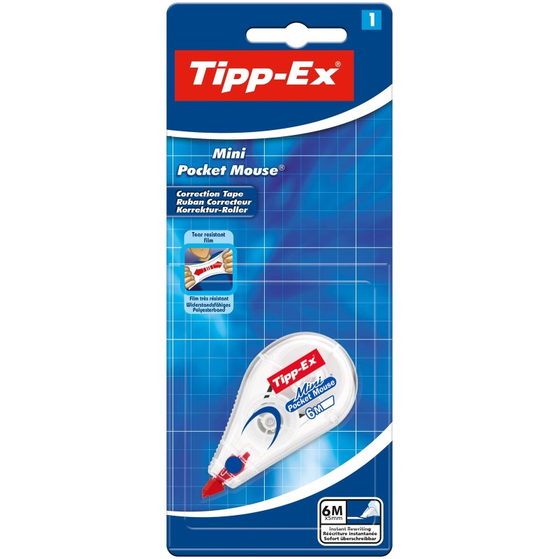 KOREKTOR W TAŚMIE 5MMX6M TIPP-EX MINI POCKET MOUSE 8128704 BLISTER