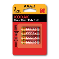 BATERIA CYNKOWA AAA KODAK ZINC SUPER HEAVY DUTY 30953321 4SZT