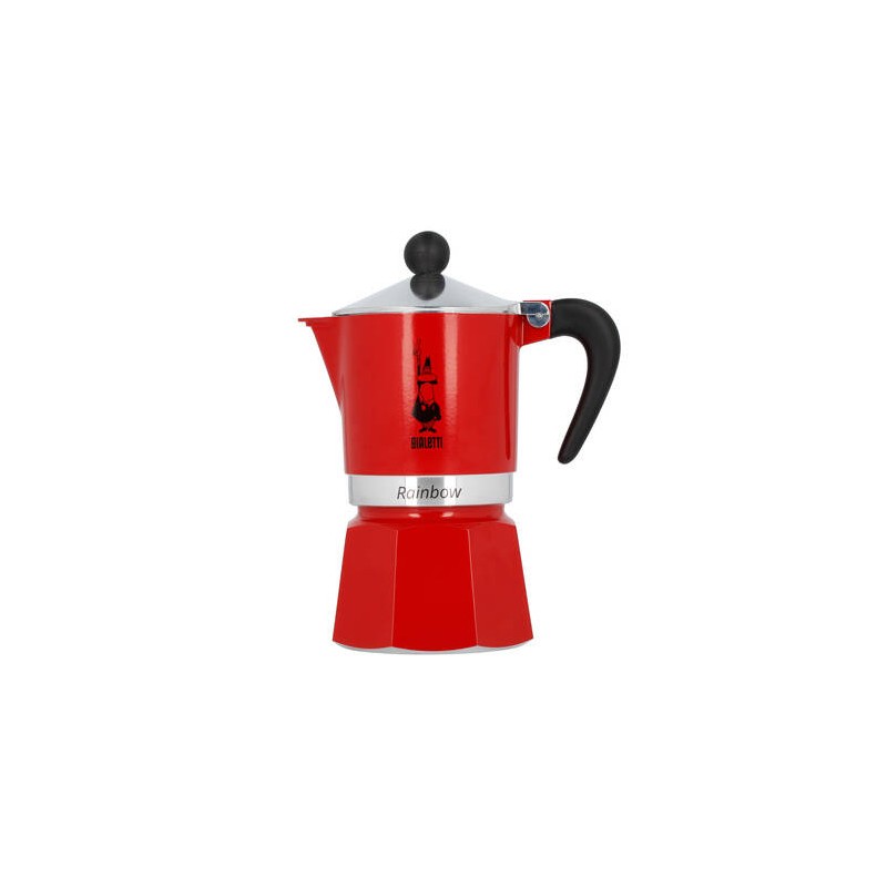 KAWIARKA BIALETTI RAINBOW 3TZ CZERWONA