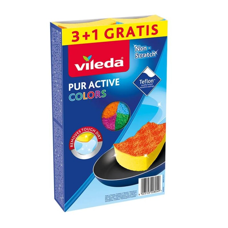 ZMYWAK VILEDA PUR ACTIVE COLORS VI169492 4 SZT