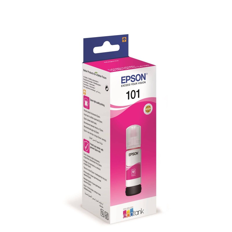 TUSZ ORYGINALNY EPSON 101 T03V34A C13T03V34A MAGENTA  70 ML