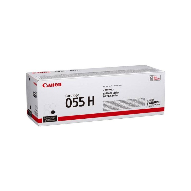 CANON ORYGINALNY TONER 055H, BLACK, 7600S, 3020C002, HIGH CAPACITY, CANON MF742CDW, MF744CDW, MF746CX, LBP663CDW, LBP664CX, O