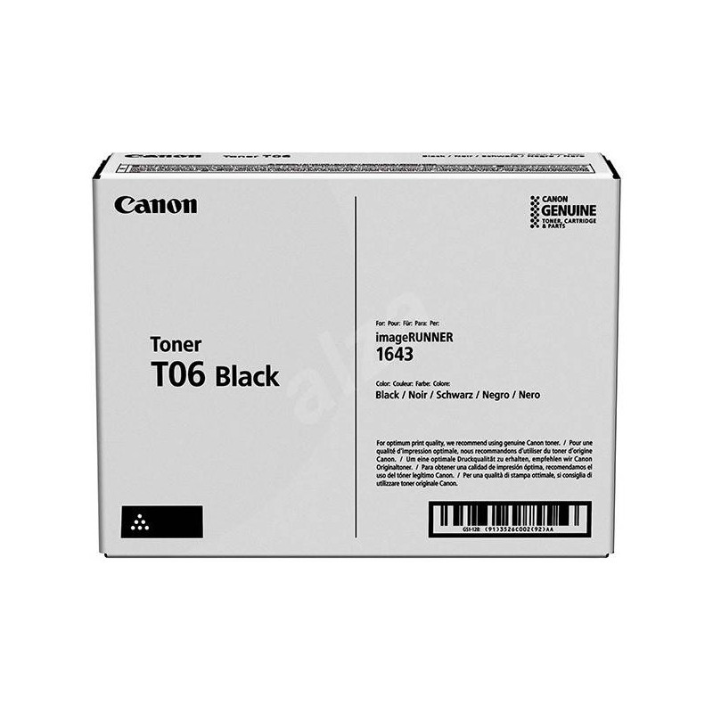 CANON ORYGINALNY TONER T06, BLACK, 20500S, 3526C002, CANON IMAGERUNNER 1643I, 1643IF, O