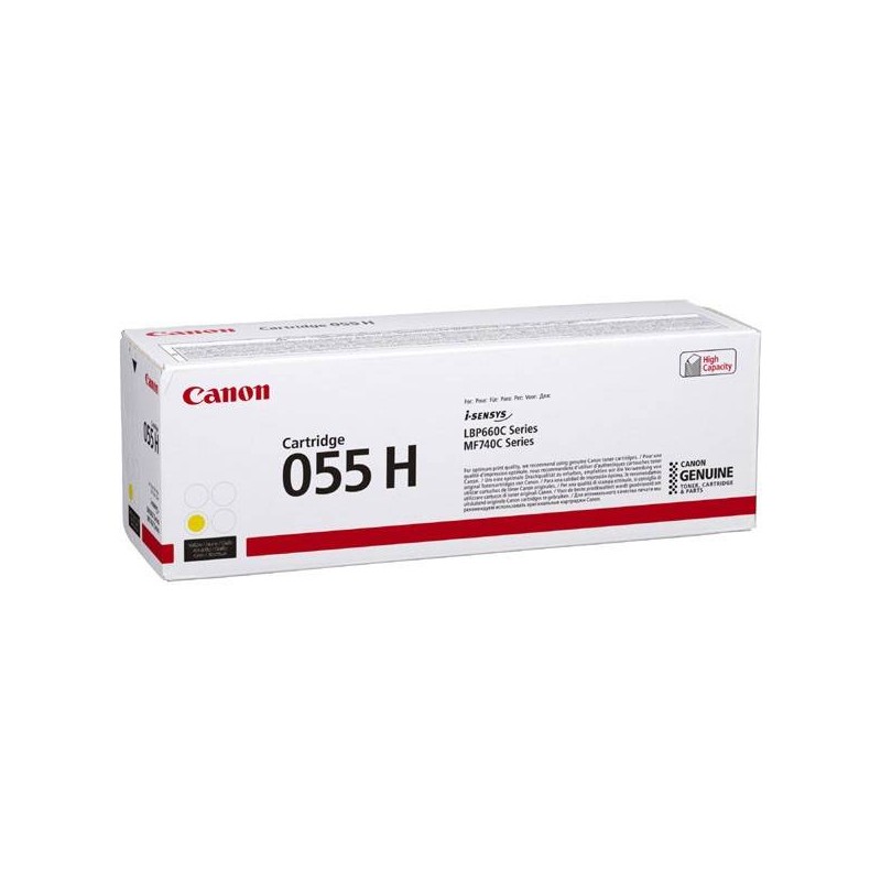 CANON ORYGINALNY TONER 055YH, YELLOW, 5900S, 3017C002, HIGH CAPACITY, CANON MF742CDW, MF744CDW, MF746CX, LBP663CDW, LBP664CX, O