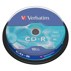 PŁYTA CD-R 700MB 52X VERBATIM DATALIFE 43437 CAKE 10 SZT.