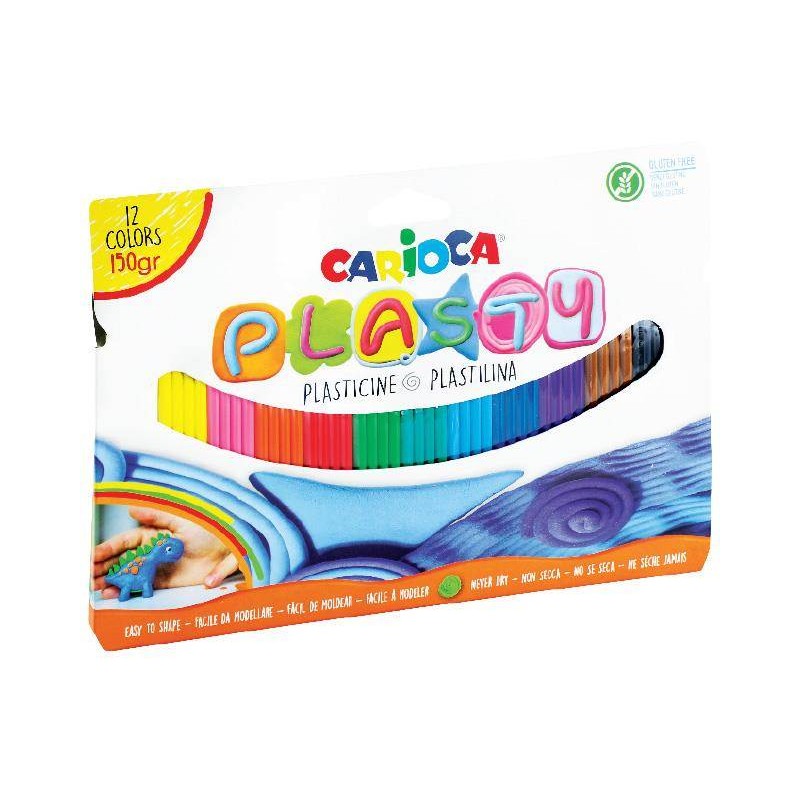 PLASTELINA CARIOCA 42691 PLASTY 170-2527 12KOL 150G