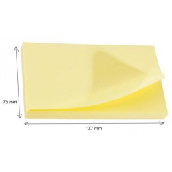 KARTECZKI SAMOPRZYLEPNE  127X76MM 3M POST-IT®  655CY-VP20 ŻÓŁTE (16+4)X100 KART