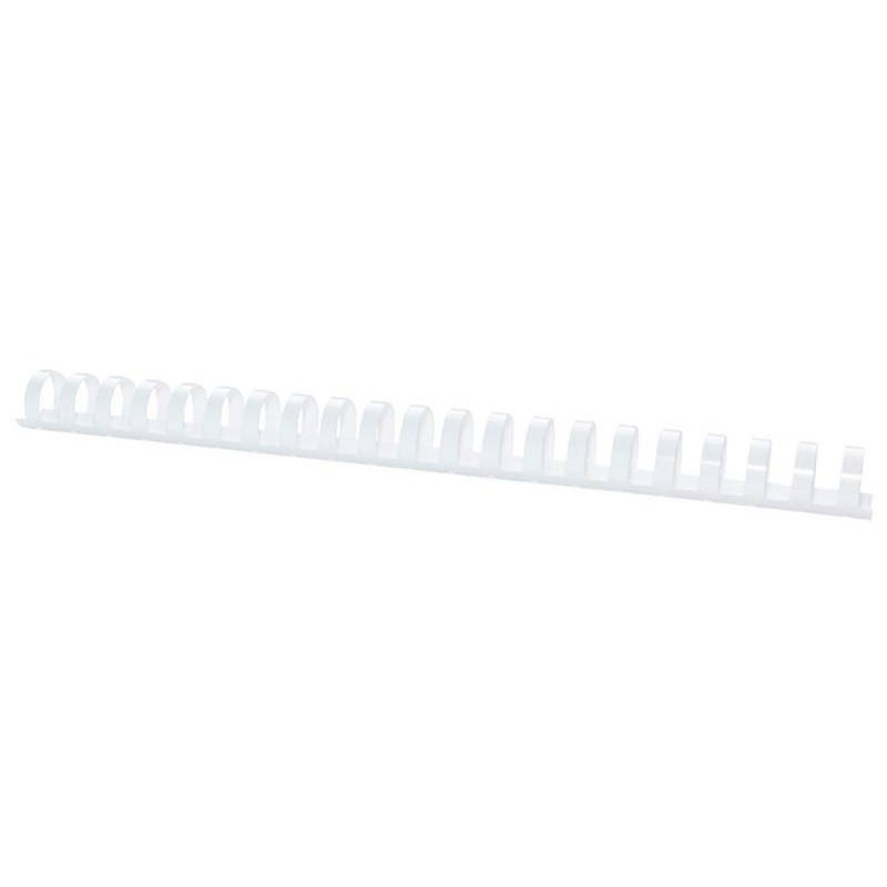 GRZBIET PLASTIKOWY 22MM (210 KARTEK) OFFICE PRODUCTS BIAŁY 50 SZT.