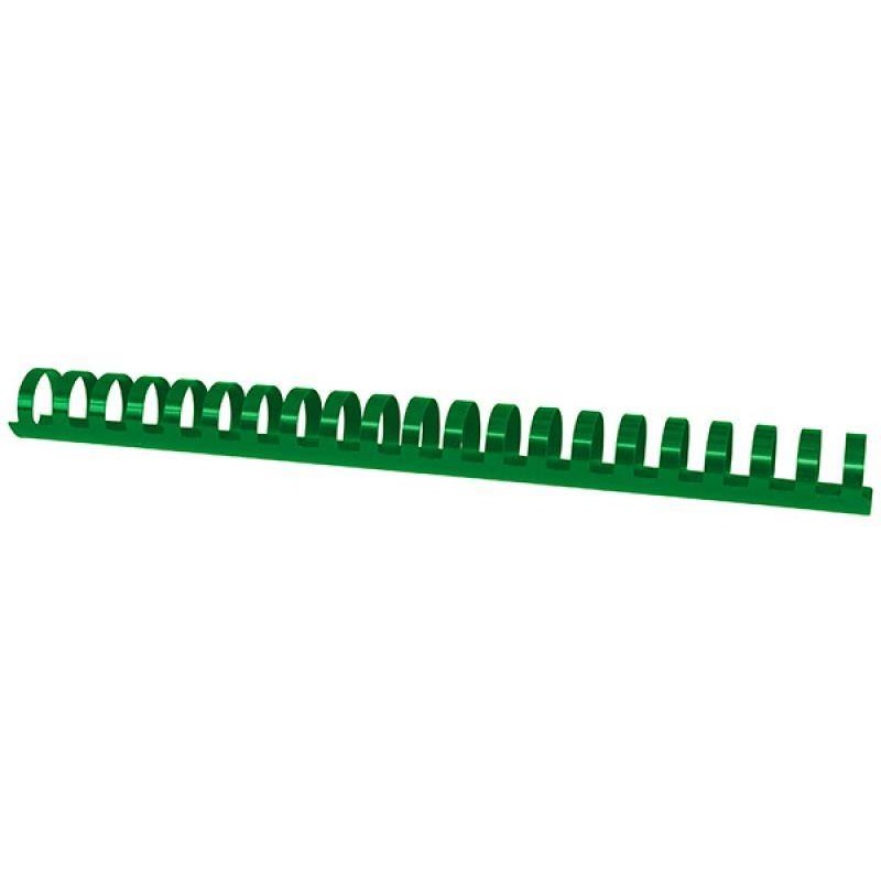 GRZBIET PLASTIKOWY 25MM (240 KARTEK) OFFICE PRODUCTS ZIELONY 50 SZT.