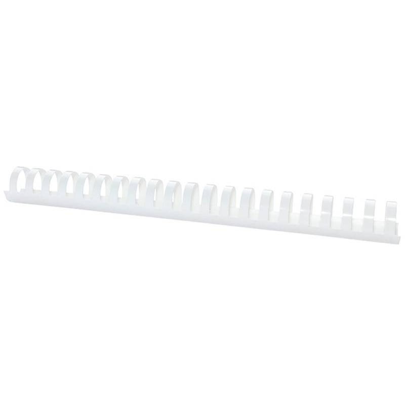 GRZBIET PLASTIKOWY 28,5MM (270 KARTEK) OFFICE PRODUCTS BIAŁY 50 SZT.