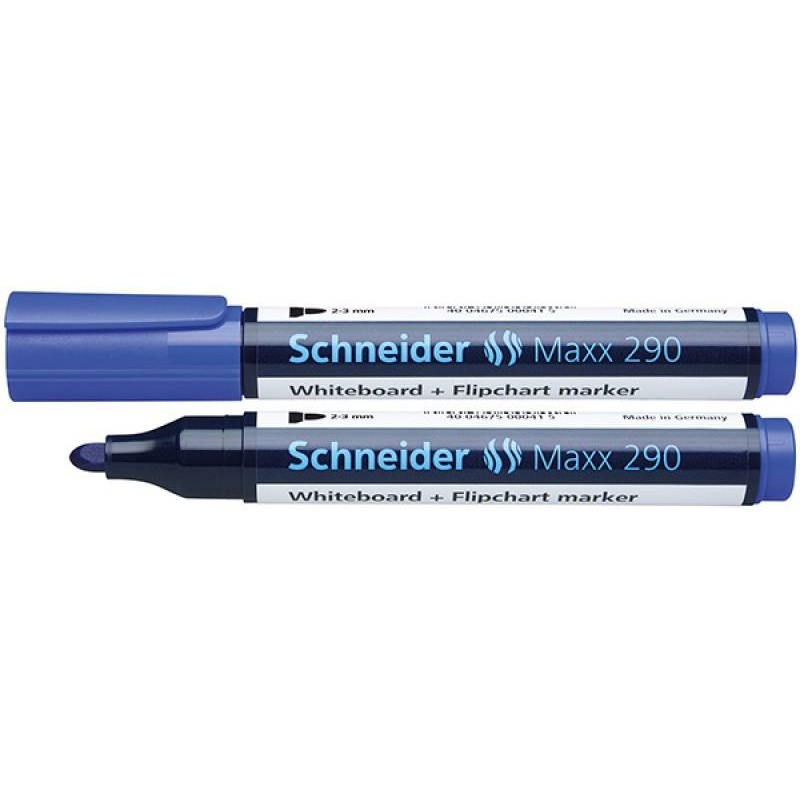 MARKER SUCHOŚCIERALNY SCHNEIDER MAXX 290 NIEBIESKI OKRĄGŁA 2-3MM