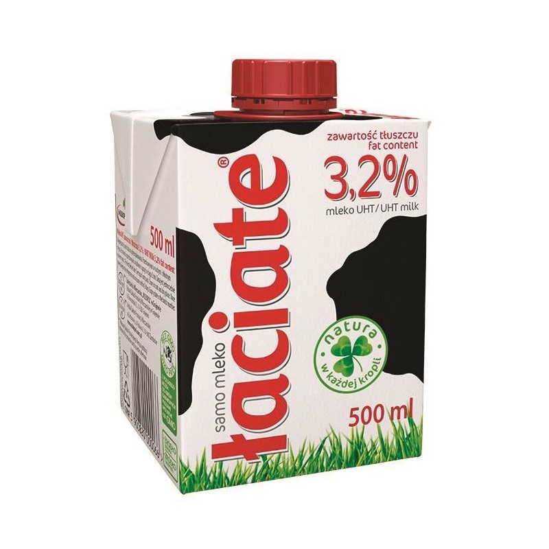 MLEKO UHT 3,2% MLEKPOL ŁACIATE 0,5L