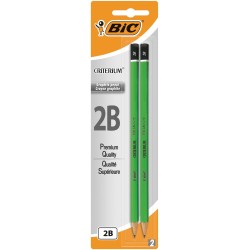 OŁÓWEK OSTRZONY SZEŚCIOKĄTNY BIC CRITERIUM 550 2B 861126 2B BLISTER 2SZT