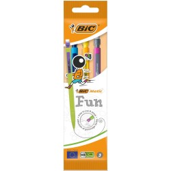 OŁÓWEK AUTOMATYCZNY Z GUMKĄ BIC MATIC FUN 0.7 880411 BLISTER 3SZT