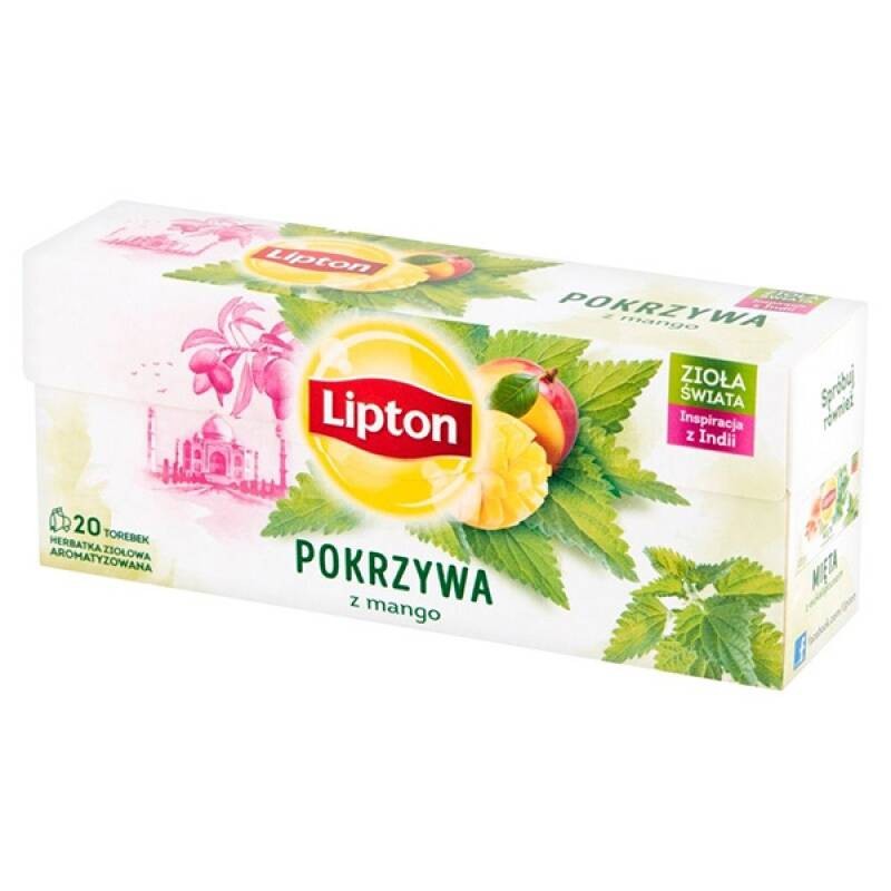 HERBATA ZIOŁOWA Z POKRZYWĄ I MANGO LIPTON 20 TOREBEK