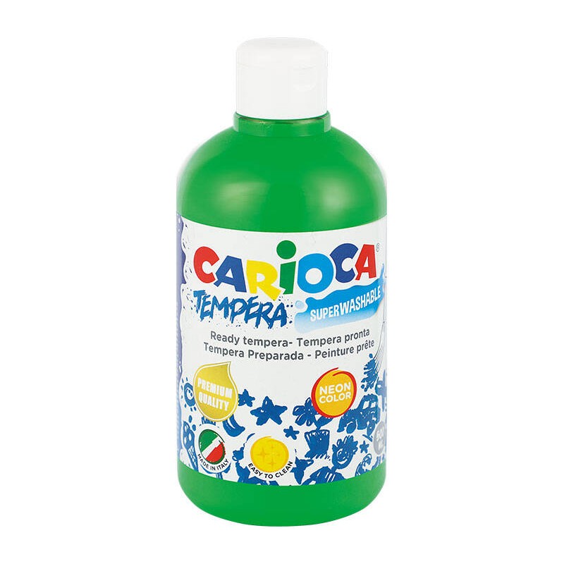 FARBA TEMPERA CARIOCA KO027/38 170-2591 500ML NEON ZIELONA