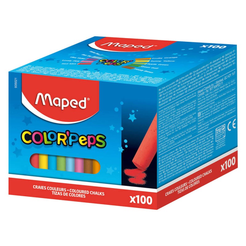 KREDA MAPED COLORPEPS KOLOROWA 100 SZTUK PUDEŁKO