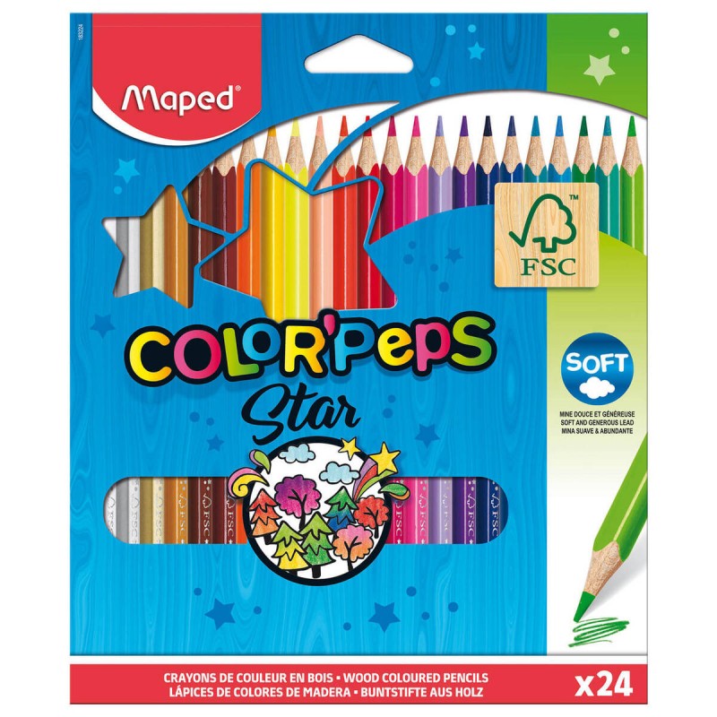 KREDKI MAPED COLORPEPS TRÓJKĄTNE 24 SZT