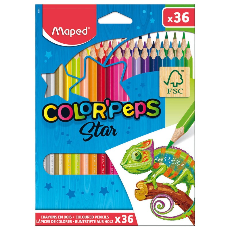 KREDKI MAPED COLORPEPS TRÓJKĄTNE 36 SZT