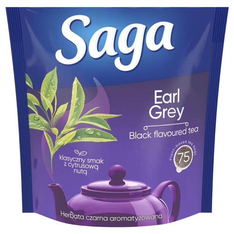 HERBATA EARL GRAY SAGA 75 TOREBEK