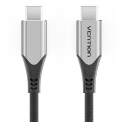 Kabel USB Vention TAAHG USB-C do USB-C 60W 1,5m  (szary)