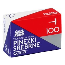 Pinezki GRAND S100 srebrne...