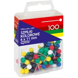 Szpilki Kolorowe 6x11mm 100...