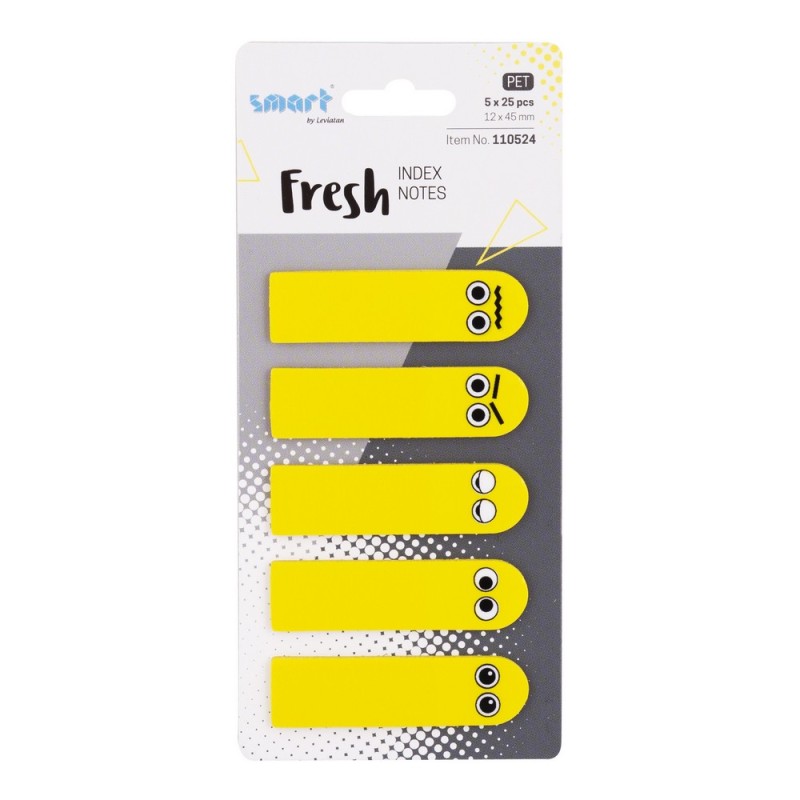 ZAKŁADKI INDEKSUJĄCE FOLIOWE 12X45MM SMART PET FRESH BUŹKI 5X25SZT