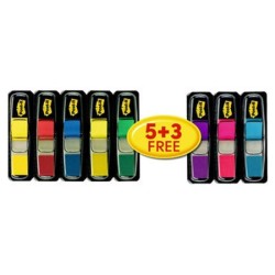 ZAKŁADKI INDEKSUJĄCE FOLIOWE 11,9X43,1MM 3M POST-IT® 5X35+3X35SZT
