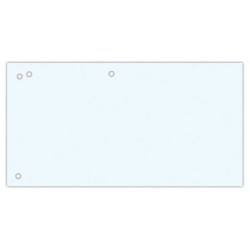 PRZEKŁADKI 1/3 A4 OFFICE PRODUCTS BIAŁE KARTON 190G/M² 100SZT
