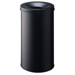 KOSZ NA ŚMIECI OKRĄGŁY Z GŁOWICĄ GAŚNICZĄ 60L DURABLE SAFE 330701 CZARNY